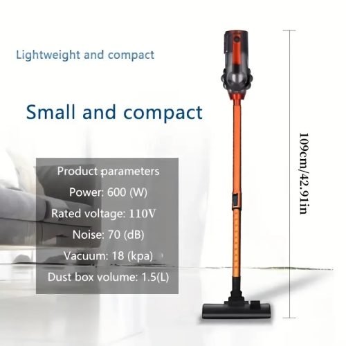 600W Multi-Surface Compact Vacuum Cleaner with HEPA Filter – Lightweight & Bagless | S1275