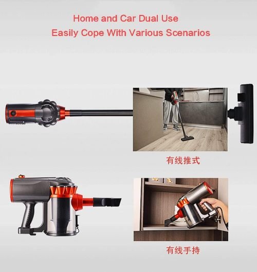 600W Multi-Surface Compact Vacuum Cleaner with HEPA Filter – Lightweight & Bagless | S1275