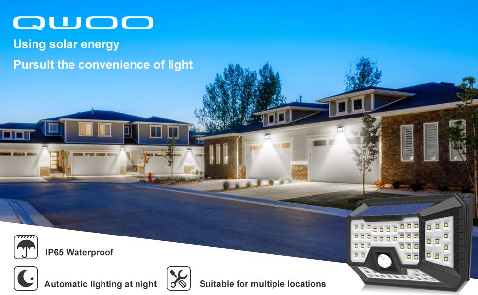 New 86 LED & 136 Side Shooter LED Solar Motion Sensor Lights ā Outdoor Waterproof Security Lighting