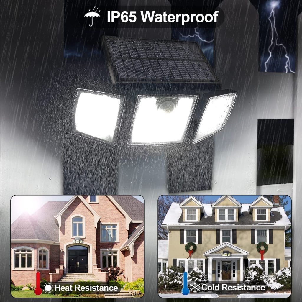 New Adjustable 306 LED Solar Motion Sensor Security Light – Bright, Energy-Efficient Outdoor Security Lighting JY2110