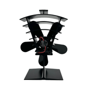 New Heat Powered 250 CFM Wood Stove Fan – No Electricity, Low Noise, High Temp Resistant, Efficient Air Circulation
