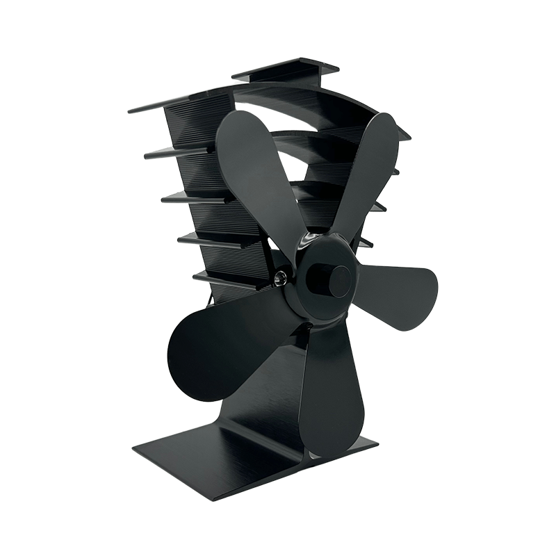 New Heat Powered 250 CFM Wood Stove Fan – No Electricity, Low Noise, High Temp Resistant, Efficient Air Circulation
