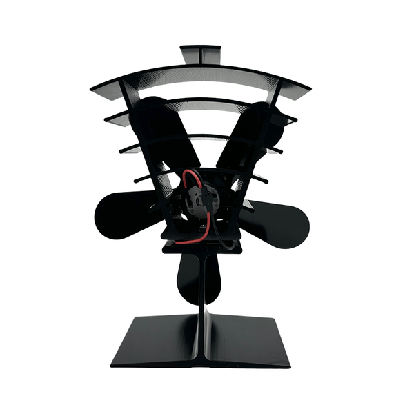 New Heat Powered 250 CFM Wood Stove Fan – No Electricity, Low Noise, High Temp Resistant, Efficient Air Circulation