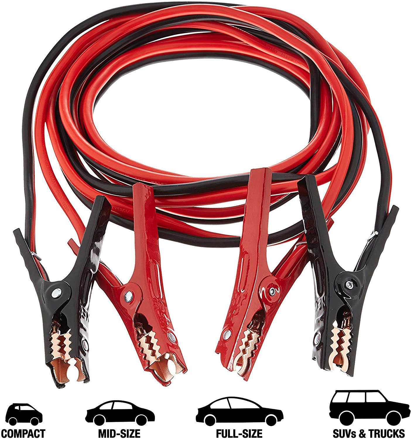 New Heavy Duty 4 Gauge Booster Cables – 20 FT Jumper Cables for Cars, Trucks & SUVs with Carry Bag 4GABC20
